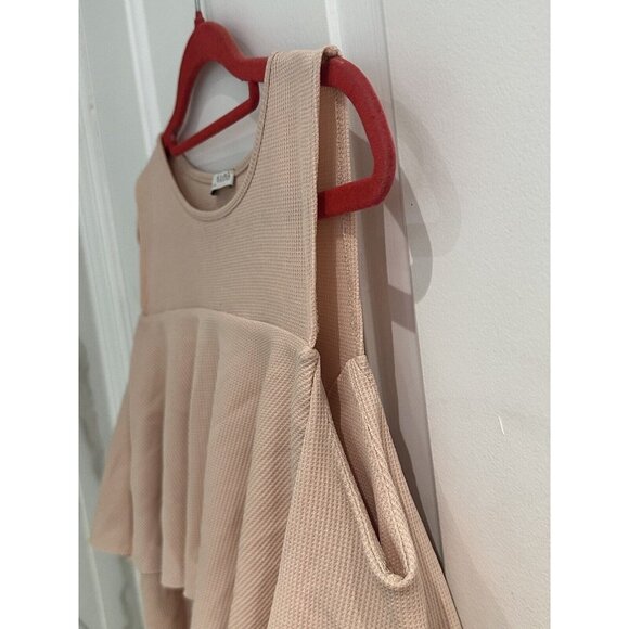 Zara Knit Women’s Light Pink Sleeveless Top Summer Casual With Layer Look Size L - Picture 3 of 11